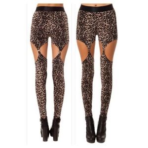 Cheetah Print Garter Leggings 🐯 (S)